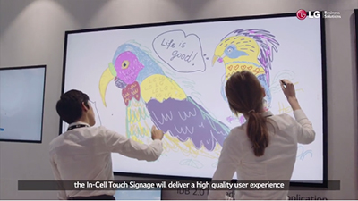 LG 86英寸IN-CELL电子交互式白板精彩推出!