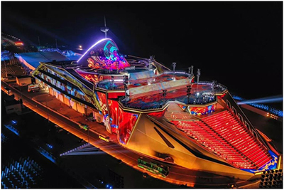 五万流明激光机春晚首秀，打造最大气的中国范！