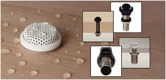 铁三角新一代ES945O及ES947C电容界面纽扣式话筒隐蔽防水