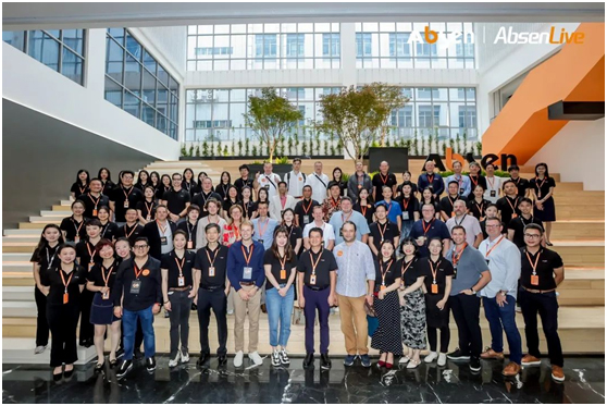 五大洲海外伙伴齐聚现场,艾比森2023秋季发布会成功举办